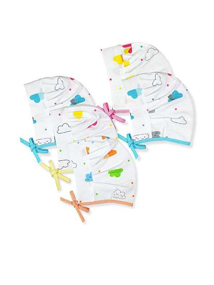 KIDSKA Kids Pack of 5
                    Printed Caps