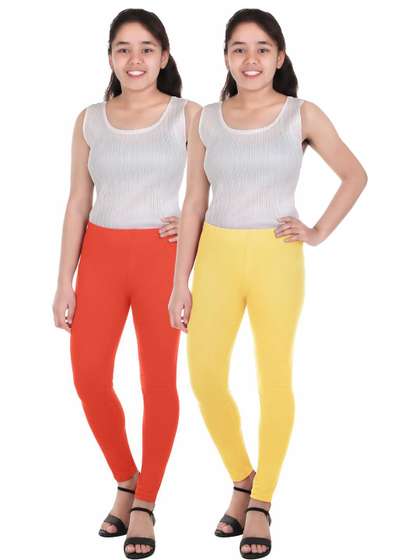 100LUCK Girls Multicoloured Leggings