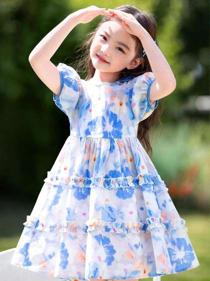 STYLE CONNECT Girls
                      Blue Dresses