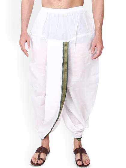 RAMESHWARAM FABRICS
                        Men Pure Cotton Ready To Wear Dhotis