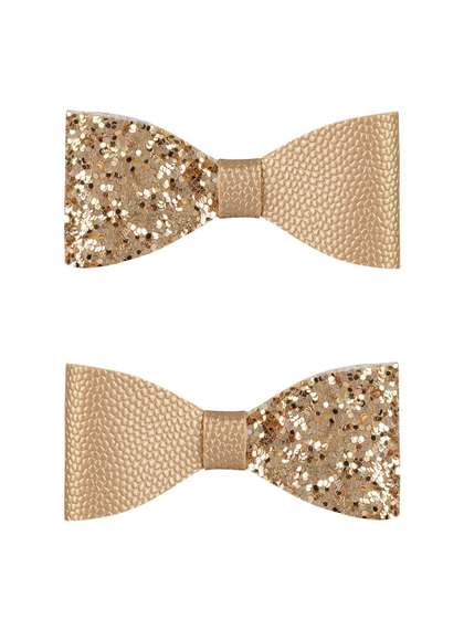 Aye Candy Girls Set Of 2
                    Gold Slider Bow on Aligator Clip
