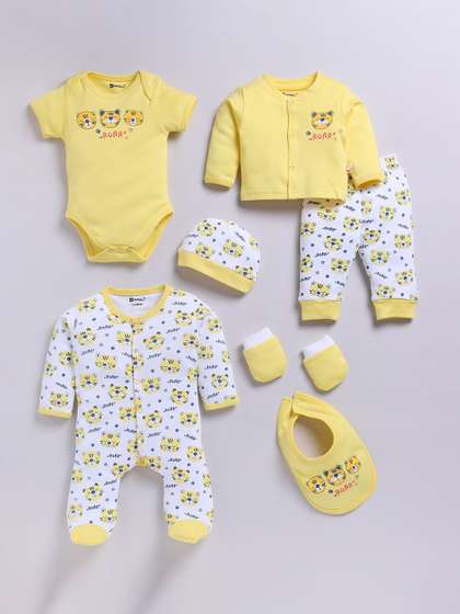 MooNKids Infants
                      Printed Cotton Baby Apparel Gift Set