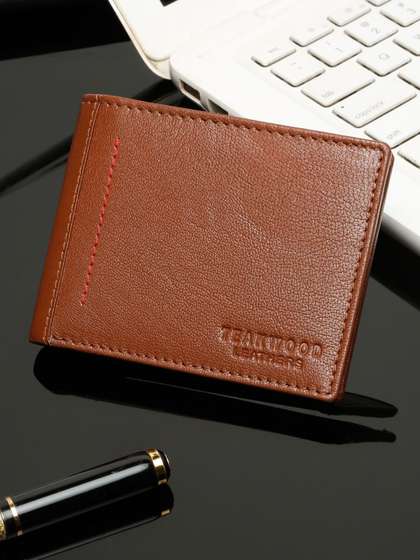 Teakwood Leathers Men
                    Leather Two Fold Wallet