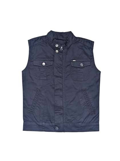 Gini and Jony Boys
                    Typography Cotton Open Front Jacket