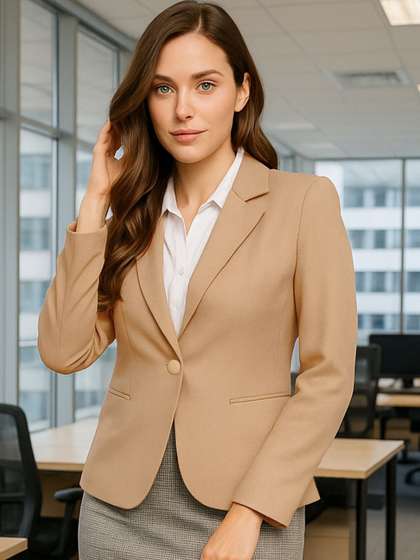 Martini Tailored-Fit
                        Single Breasted Blazer