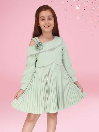 CUTECUMBER Girls
                    Applique Fit & Flare Dress