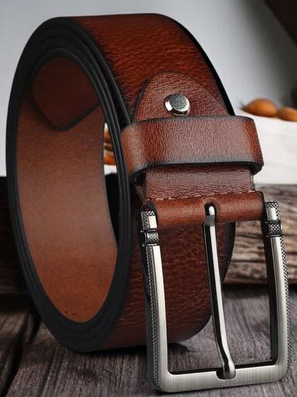 The Roadster Lifestyle
                    Co. Men Textured Leather Formal Belt