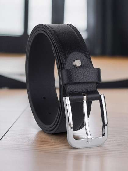 The Roadster Lifestyle
                      Co. Men Textured Leather Formal Belt