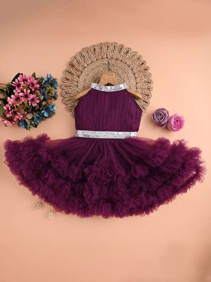 F B EMPIRE Girls
                    Sleeveless Fit & Flare Dress