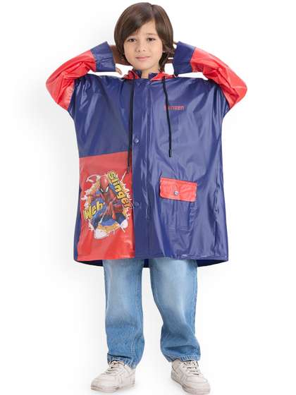 Citizen Kids
                          Spiderman Printed Hooded Rain Jacket