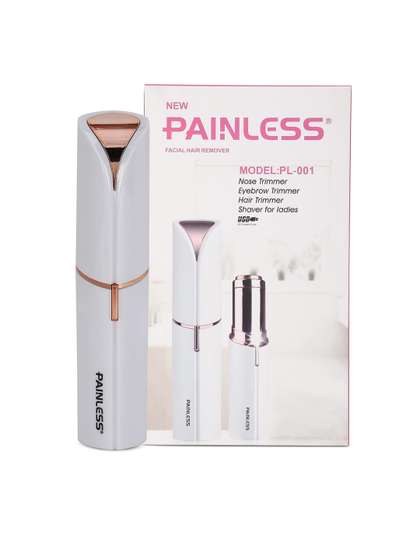 PAINLESS Hair Removal
                    Shaver - White