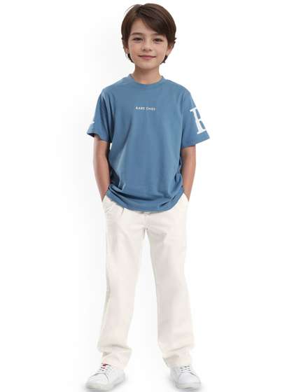 RARE ONES Boys Solid
                      Mid-Rise Casual Chinos