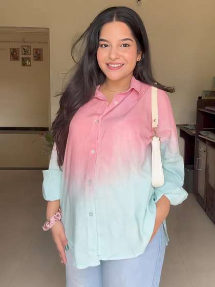 Maaesa Tie & Dyed Casual Shirt