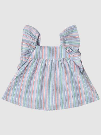 GAP Infants Kids Striped
                    Pure Cotton Top With Shorts Clothing Set