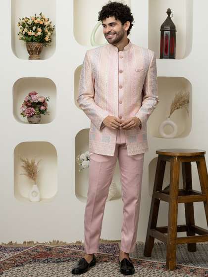 Dulha Ghar Men
                        Bandhgala Single-Breasted Two-Piece Suit