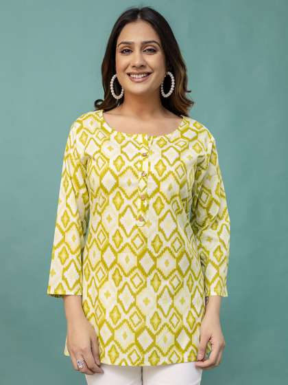 FERANOID Women
                          Ethnic Motifs Printed Pure Cotton Kurti