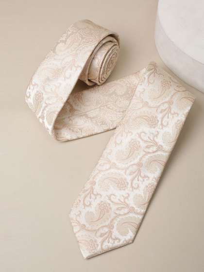 Allen Solly Men Woven
                      Design Broad Tie