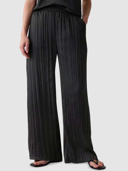 GAP Women Striped
                          Regular Fit Pull-On Trousers