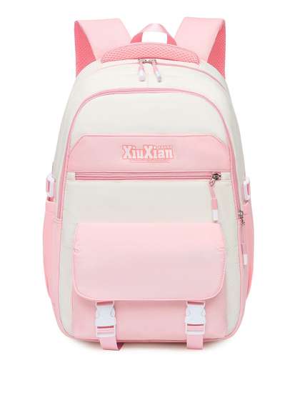 Tinytot Unisex Kids
                    Colourblocked Backpack with Hip Strap