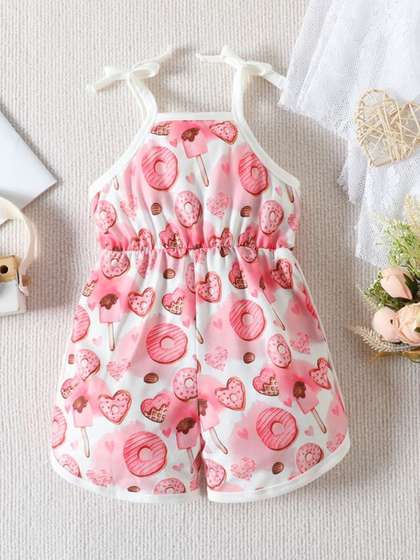 LULU & SKY Girls
                    Printed Basic Jumpsuit