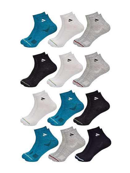 Sjeware Pack Of 12
                      Patterned Ankle-Length Socks