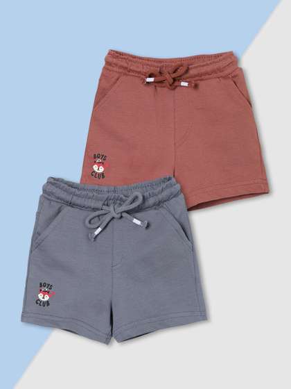 max Boys Pack of 2
                    Regular Fit Mid-Rise Shorts