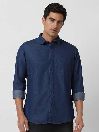 Price History of VAN HEUSEN DENIM LABS Men Slim Fit Spread Collar - Main Image