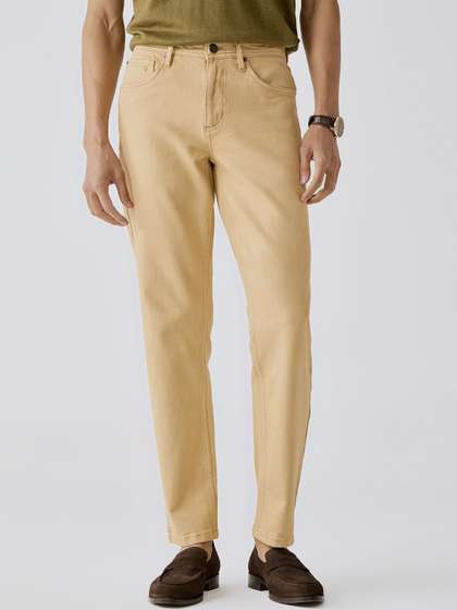 Andamen Mens Casual Twill Woven Special Dye/Wash Effect Slim Jeans