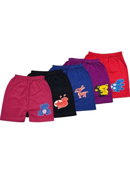 HUXX Kids Pack Of 5
                    Printed Pure Cotton Shorts