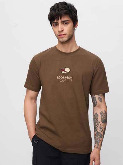 The Souled Store Typography Printed T-shirt