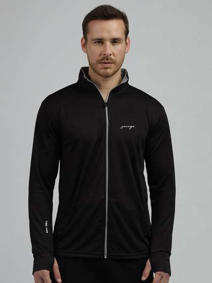 Be Savage Men Solid
                        Sunscreen Biker Jacket with UPF50