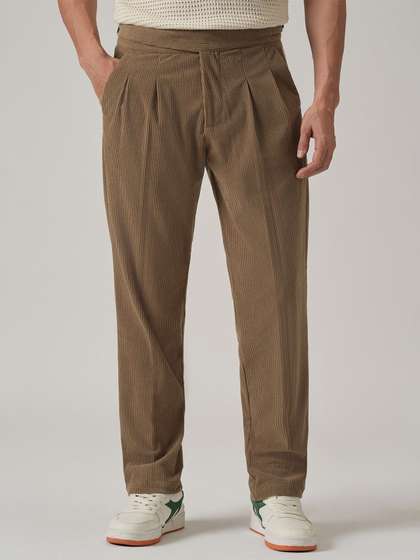 Banana Club Men
                        Brown Corduroy Gurkha Pants