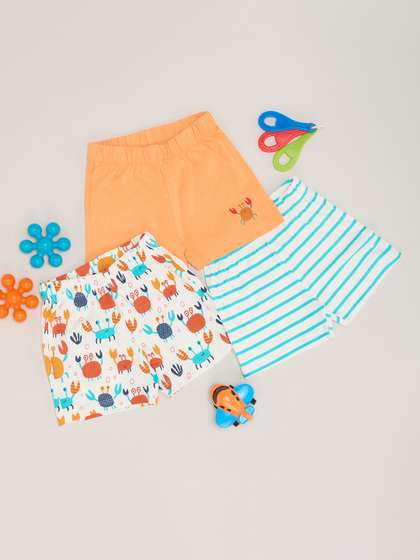 Pantaloons Baby Boys
                      Pack Of 3 Floral Shorts