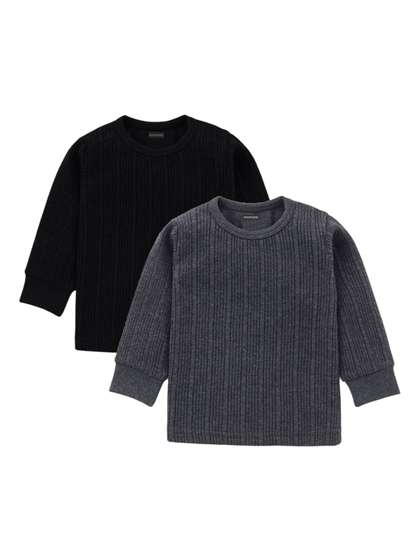 Aerowarm Infant Boys
                    Pack Of 2 Round Neck Thermal Tops