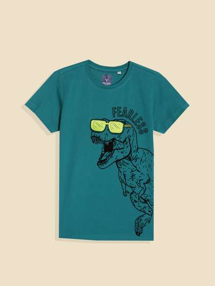 Allen Solly Junior Boys
                    Graphic Printed Round Neck Cotton Regular Fit
                    T-shirt