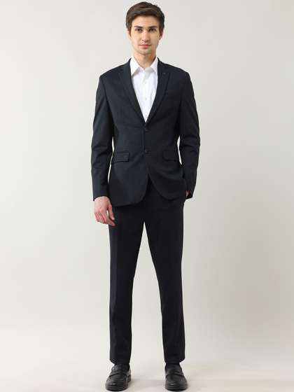 Arrow Men Self Design
                      Slim Fit Single-Breasted Two-Piece Formal Suit
