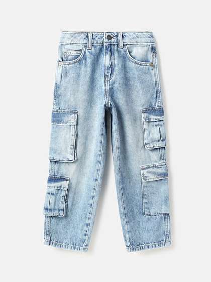 United Colors of
                    Benetton Boys Relaxed Fit Heavy Fade Jeans