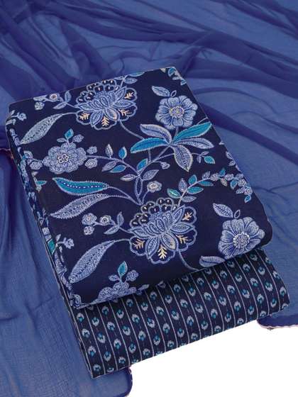 Sun Fashion And
                        Lifestyle Floral Printed Unstitched Dress
                        Material