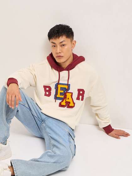 THE BEAR HOUSE Men
                        Pure Cotton Hooded Sweatshirt