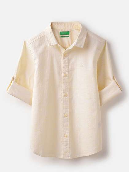 United Colors of
                    Benetton Boys Opaque Casual Shirt