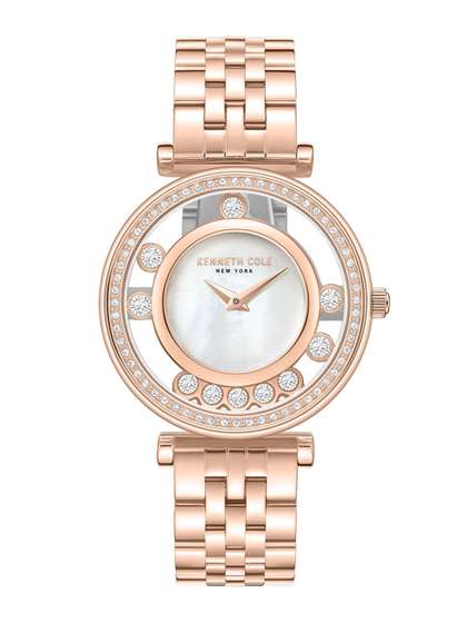 Kenneth Cole Women
                        Embellished Dial & Stainless Steel Bracelet
                        Style Straps Analogue Watch KCWLG0061203LD