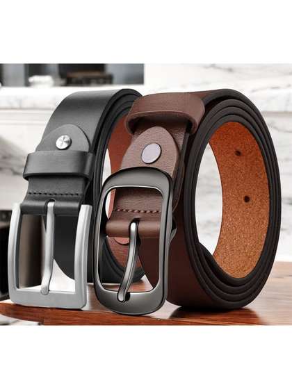 The Roadster Lifestyle
                    Co Set Of 2 Leather Formal Belts