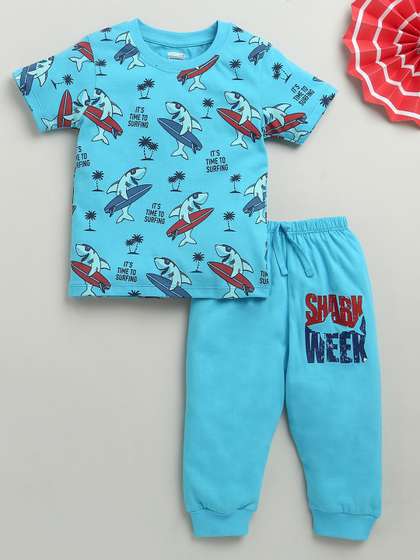 BUMZEE Boys Printed
                    Night suit