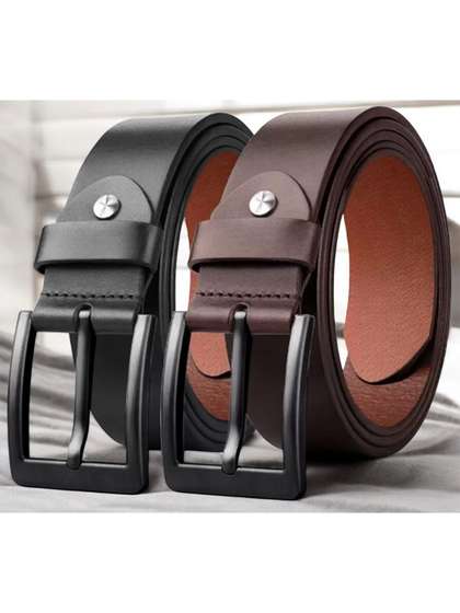 The Roadster Lifestyle
                    Co Set Of 2 Leather Formal Belts