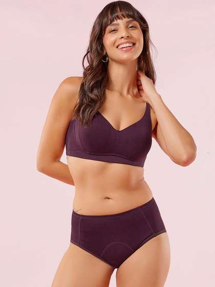 Enamor Women Bamboo
                        Cotton Anti-Microbial Leak-proof Period Briefs