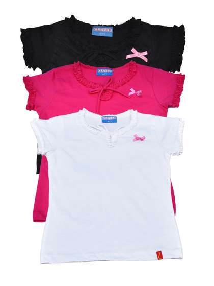 CLEVER Girls Solid
                    Cotton Top