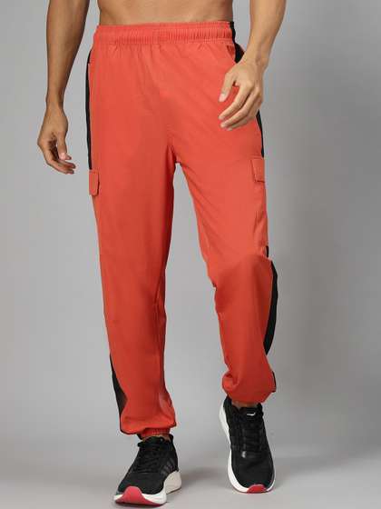 HRX by Hrithik Roshan Men Colourblocked Mid-Rise Sports Cargo Track Pant