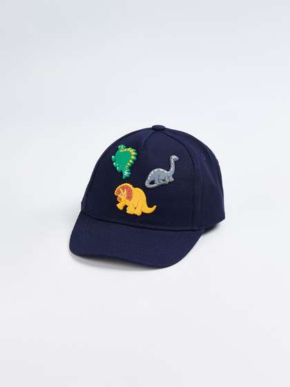 max Boys Dino Applique
                    Baseball Cap
