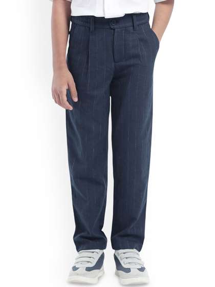 RARE ONES Boys Striped
                      Regular Trousers