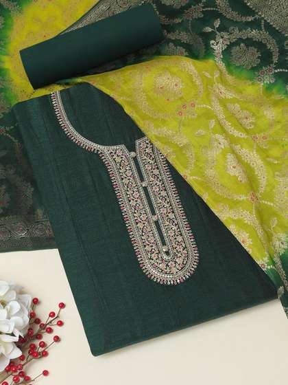 Soch Floral
                        Embroidered Sequinned Unstitched Dress Material